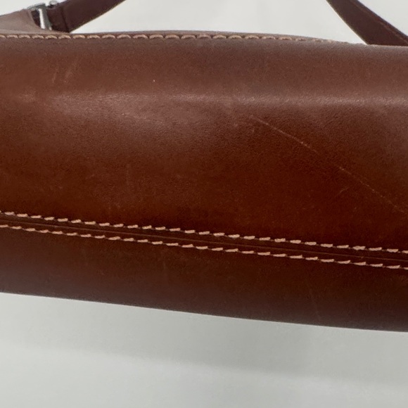 Cole Haan Rich Brown Leather Shoulder Bag - Picture 4 of 10